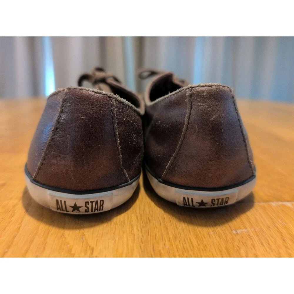 Converse All Star Chuck Taylor Brown Leather Low Top Sneakers Women's Size 7